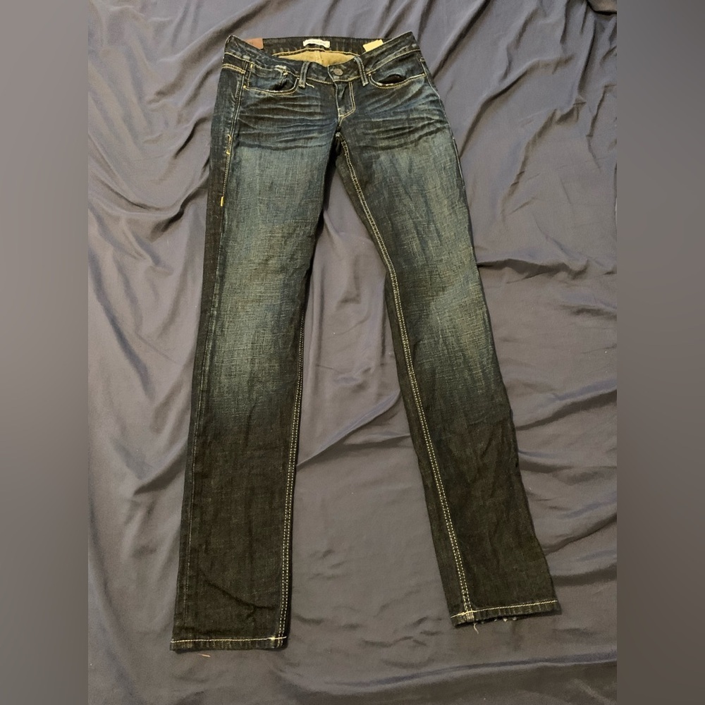 Sinclair ELON Size 25 Blue Denim Jeans Dark Wash